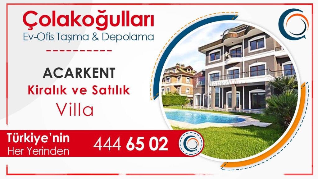 Acarkent Kiralık Satılık Villa